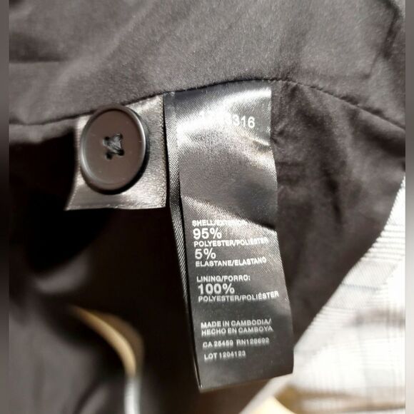 Steve Madden Oversized Grey Plaid Blazer Women's Size XXL (16) NWT - Picture 6 of 7